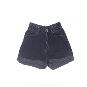 MNG Black Wash Denim Shorts XS